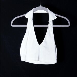 Shein Women's White Crop-top